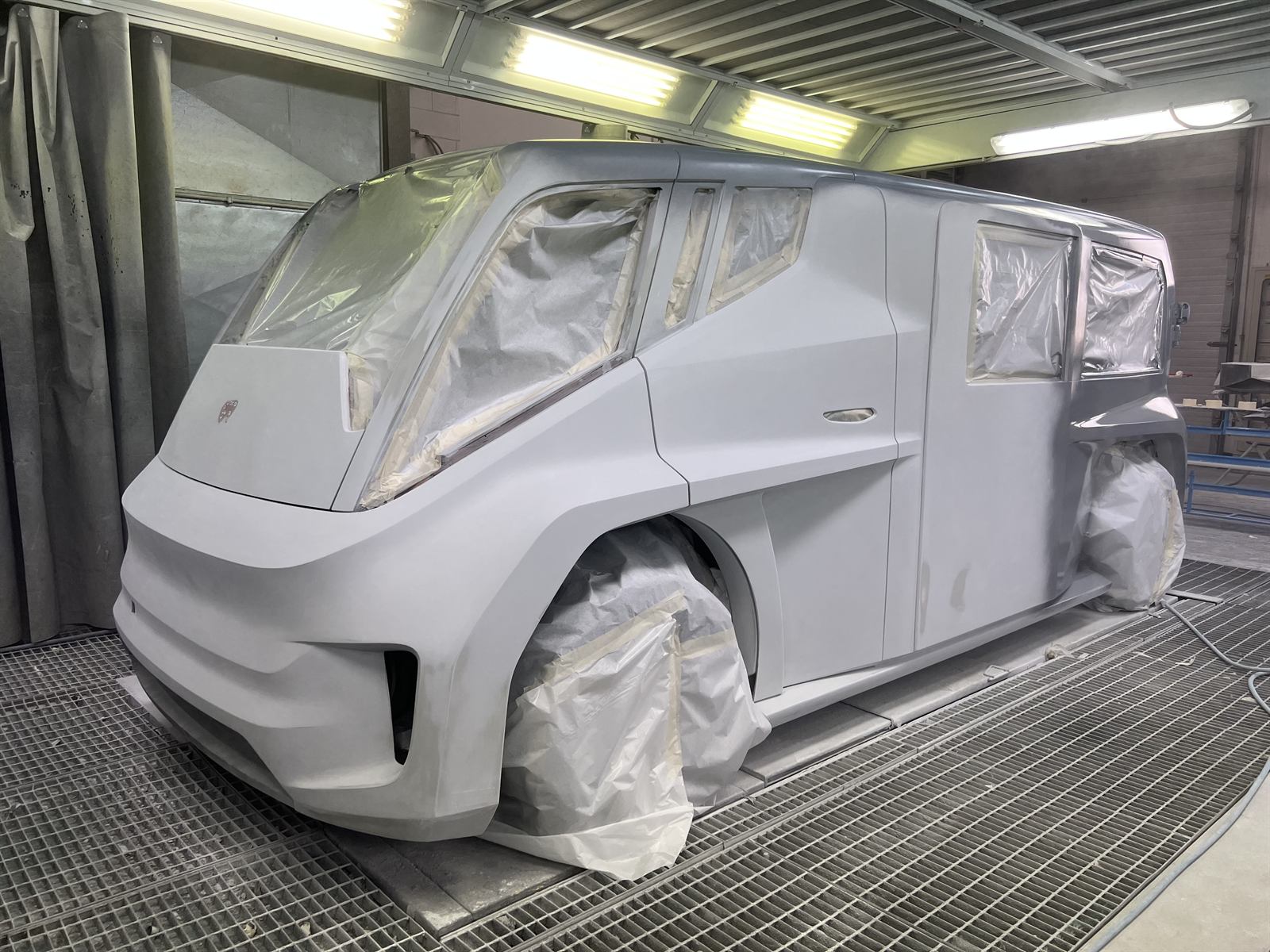 ETIOCA prototype in the paint booth