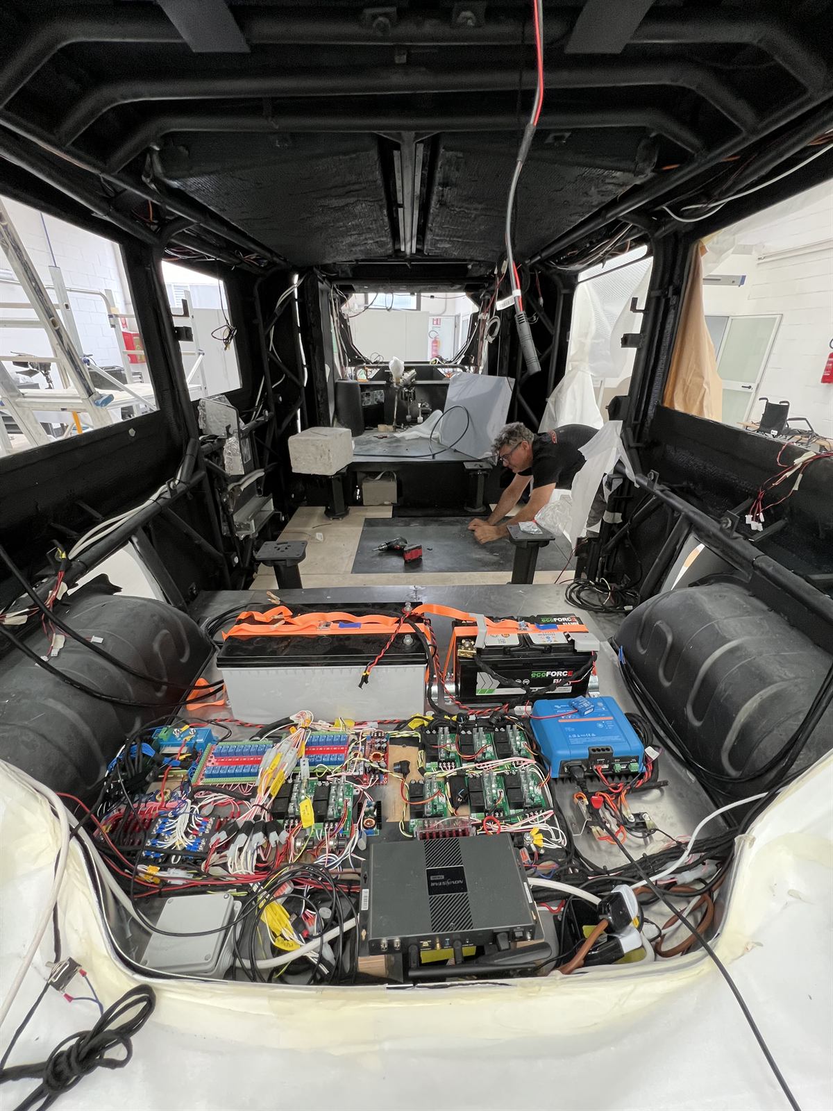 Electronics being fitted to the ETIOCA prototype